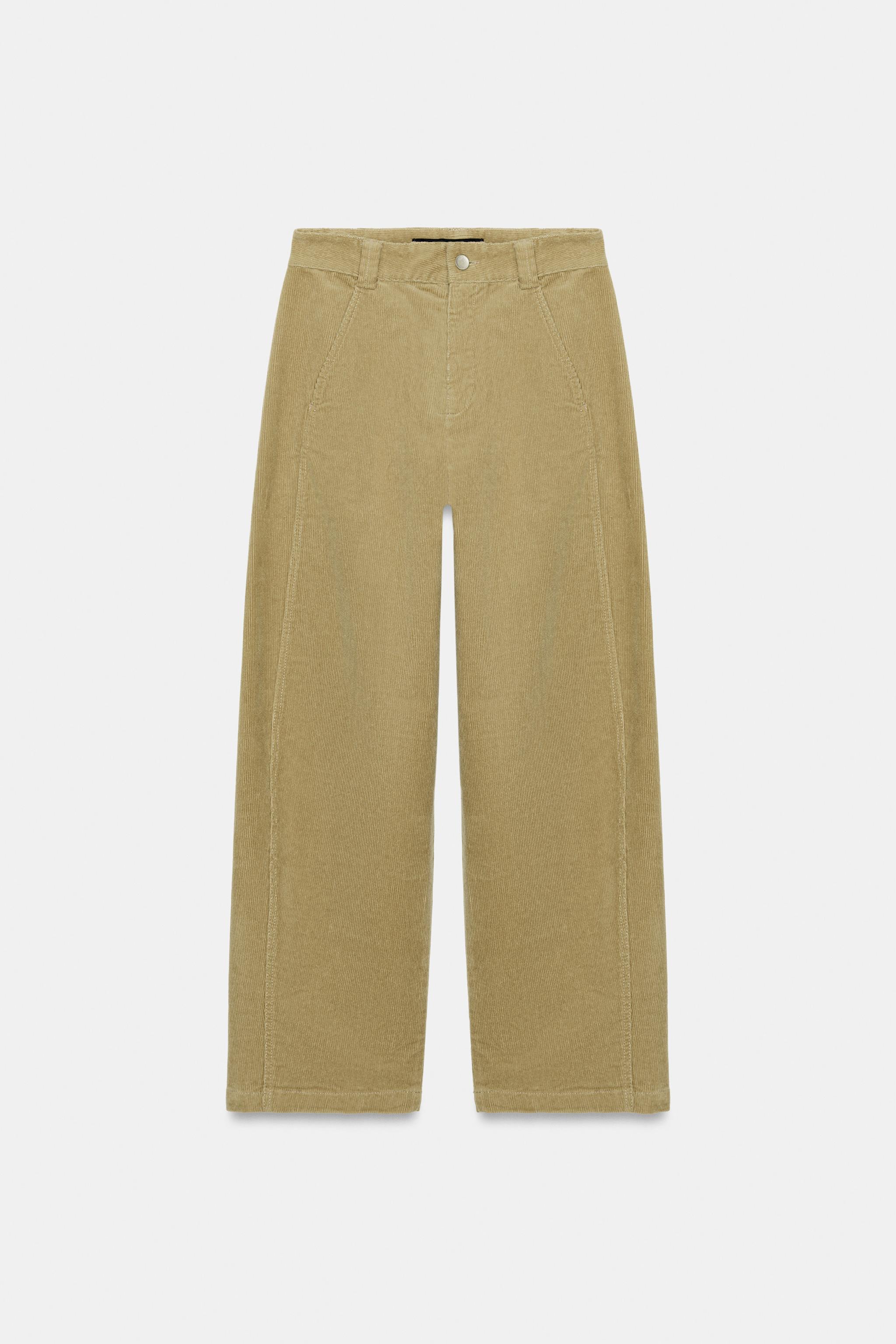 PANTALON EN VELOURS CÔTELÉ BARREL